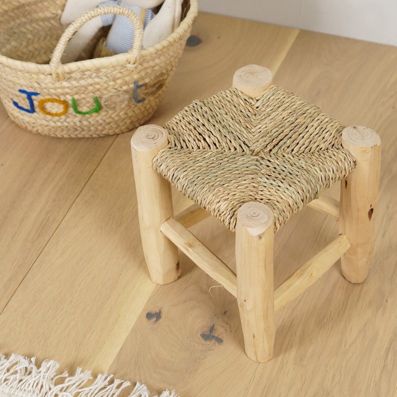 Tabouret marocain en bois Taille XS