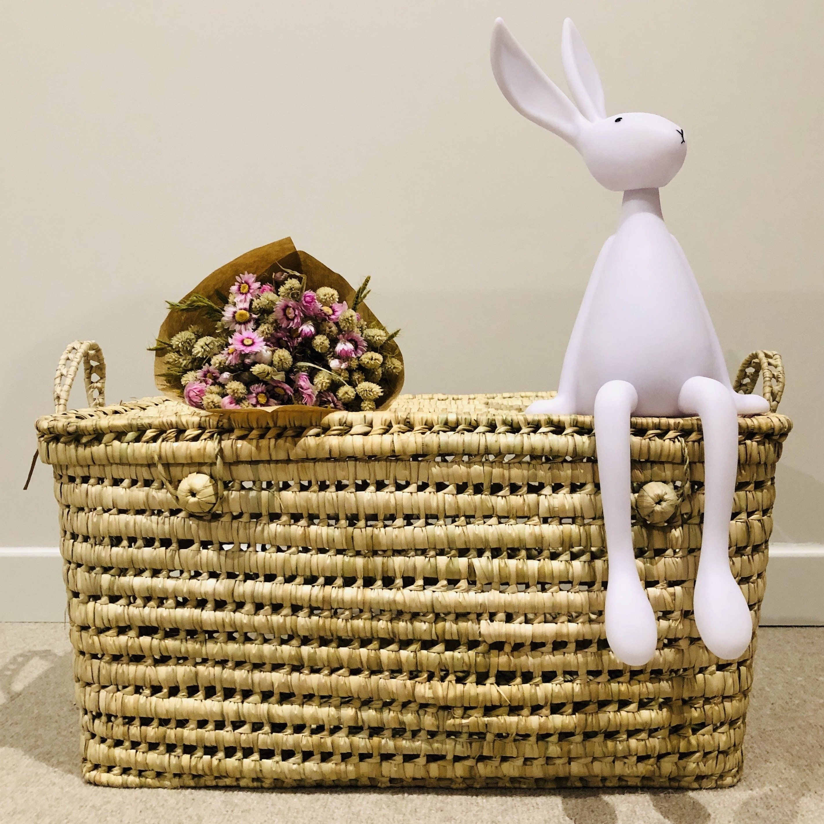 Malle de Rangement en Feuilles Palmier 60cm