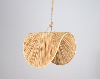 Raffia suspension - Wave 30cm