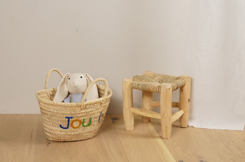 Tabouret marocain en bois image 7