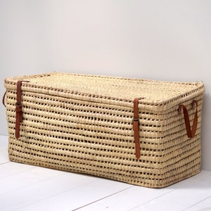 Wicker storage chest toy trunk wicker toy chest rattan toy | Etsy