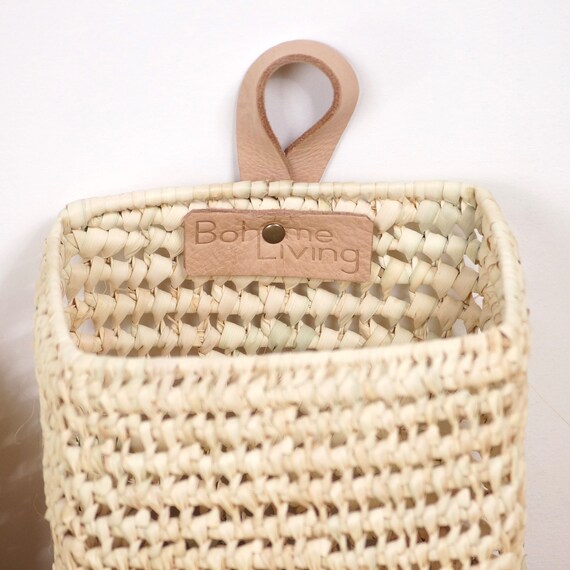cesta de pared de mimbre para Trio Etsy España