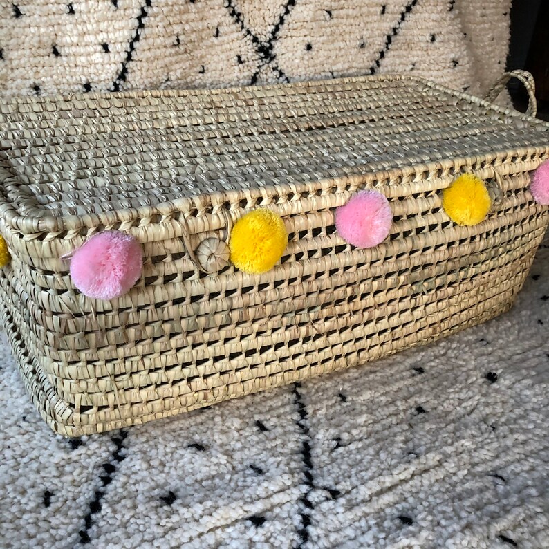 wicker toy storage box