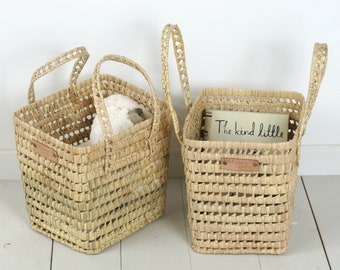 Wicker storage basket 30cm