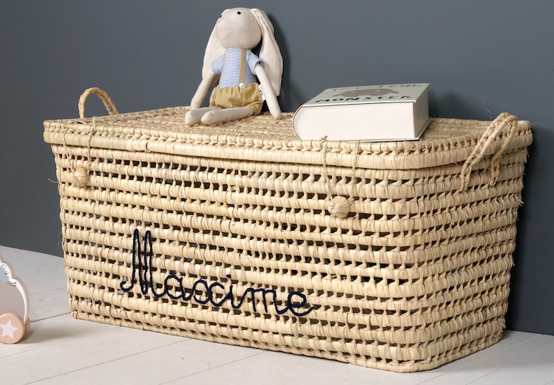 PERSONALIZED Wicker Storage Chest Toy Trunk Wicker Toy Etsy