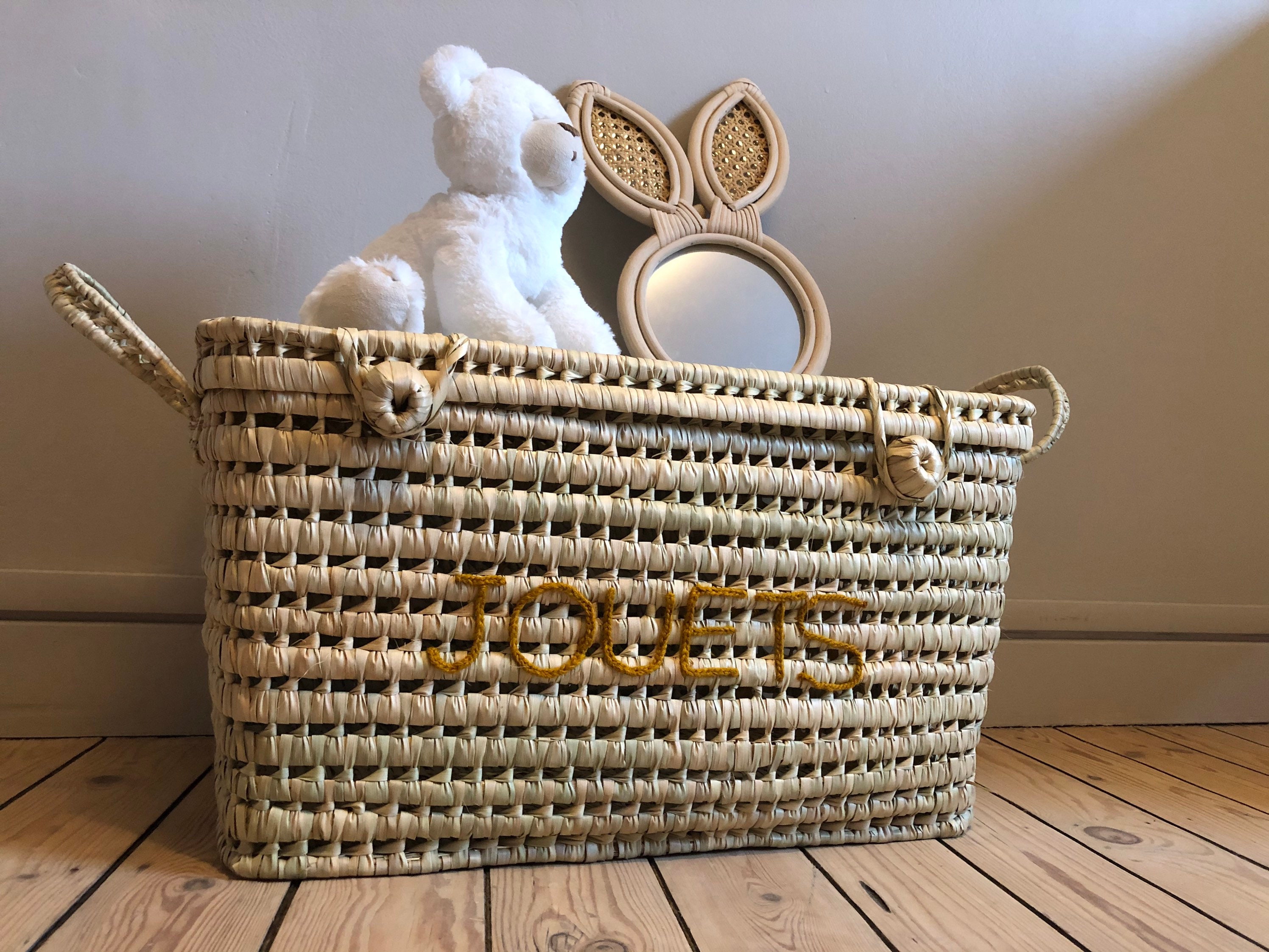 Wicker storage chest toy trunk wicker toy chest rattan toy Etsy