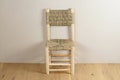 Wooden table chair - rope seat