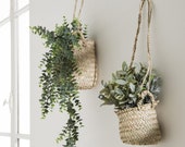 Straw hanging pot cover