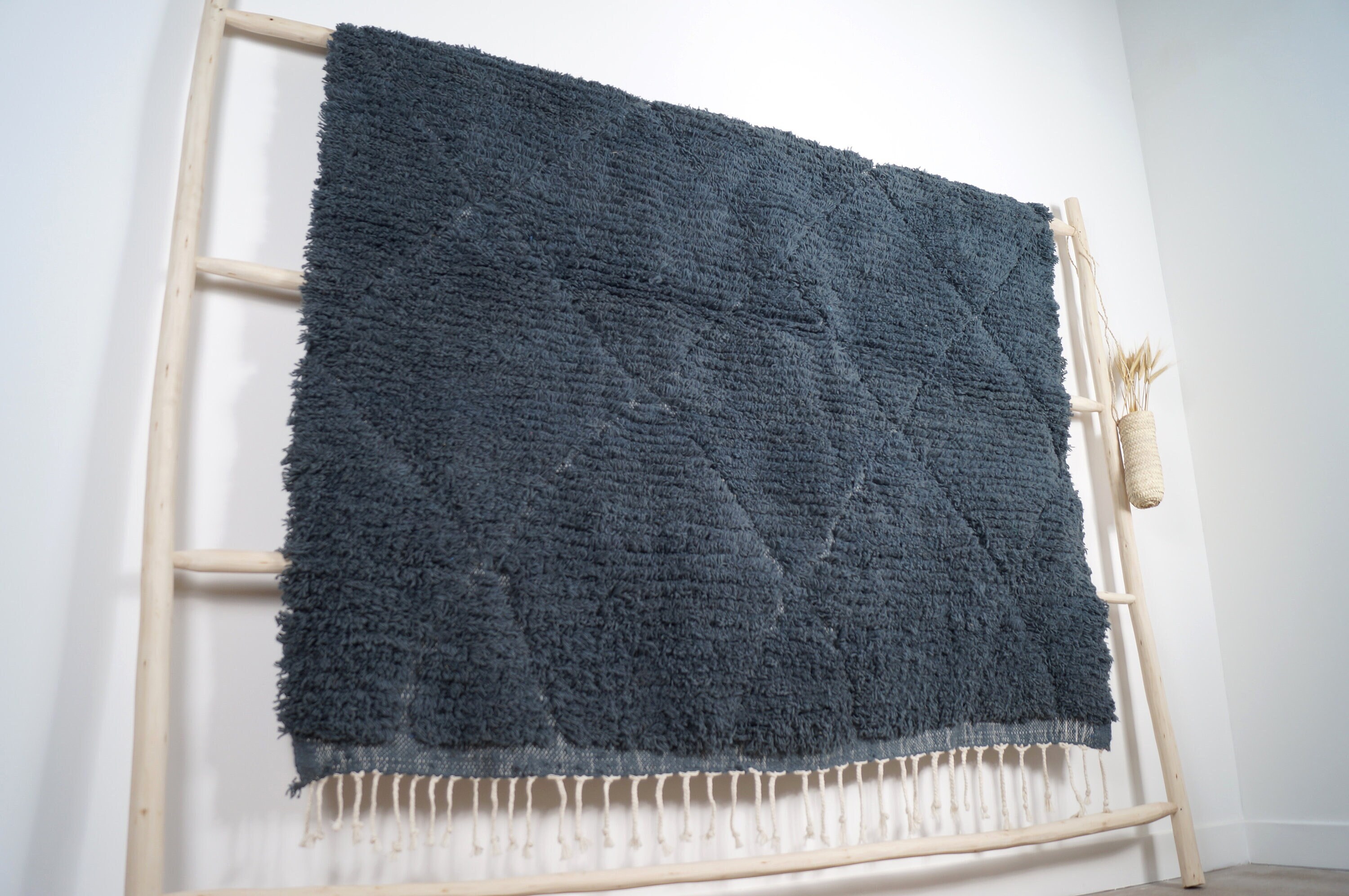 Tapis Berbère Beni Ouarain 280 X 200cm Gris