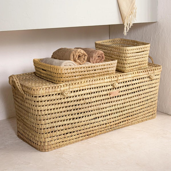 Wicker Blanket Chest - Etsy