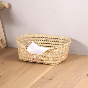 Panier pour chat ou chien en feuilles de palmier Taille XS