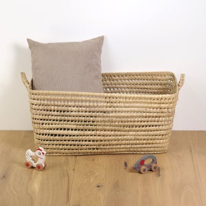 Palm leaf storage basket 80cm