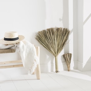 Moroccan palm leaf broom