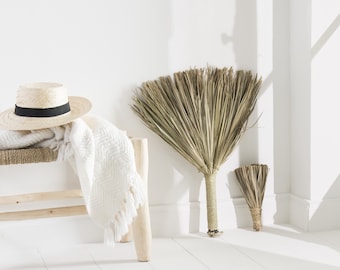 Moroccan palm leaf broom