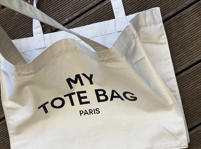 TOTE BAG / Paris / Canvas / Shopper / Strand & City Bild 6