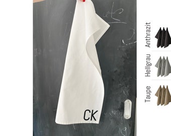 Personalized tea towel / dry towel / towel / letter / initials / 4 colors /