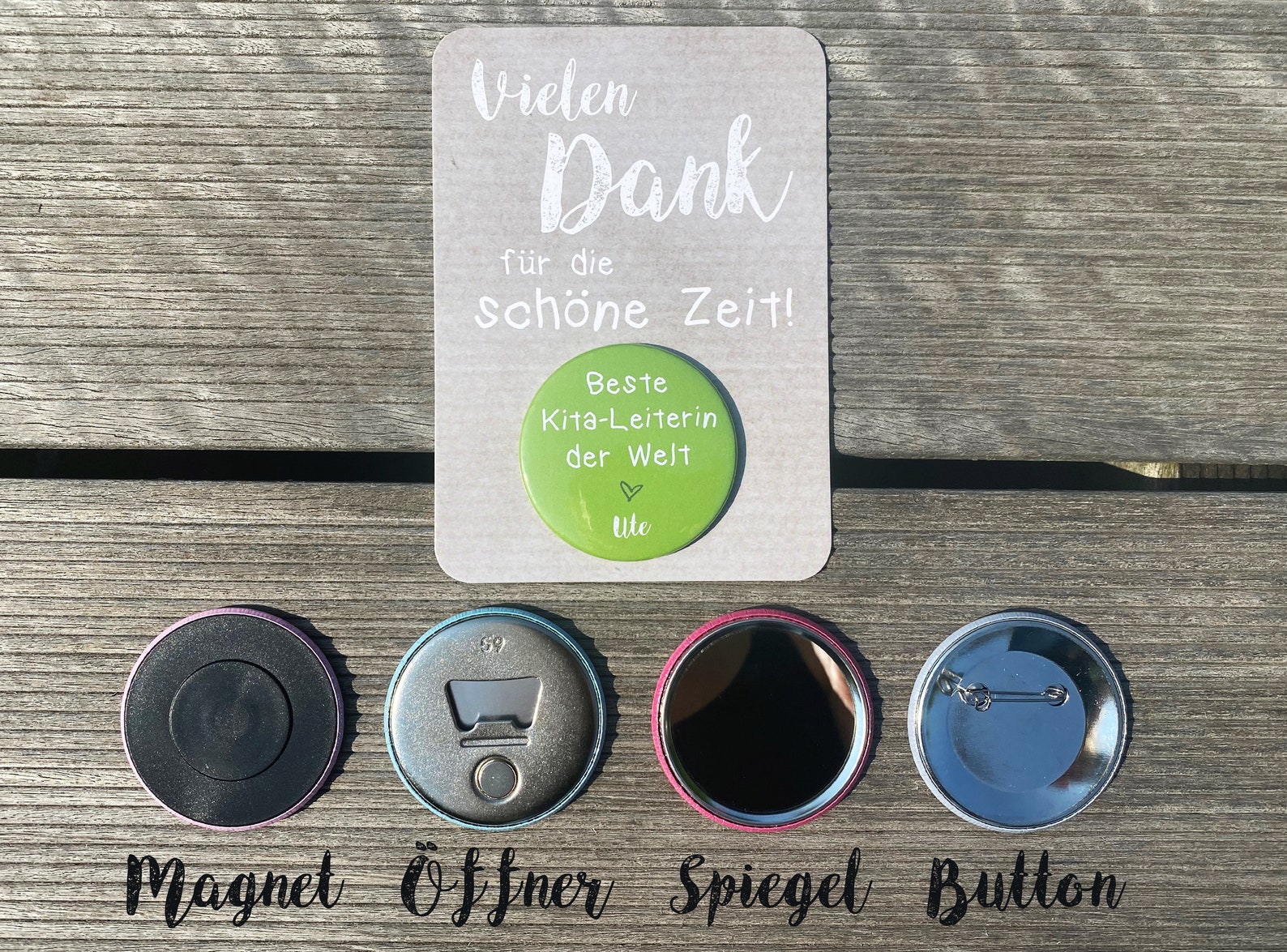 Abschiedsgeschenk / Karte inkl. Button / Lehrer Schüler / | Etsy