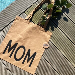Fête des pères et fête des mères / MOM DAD Burlap Bag / Personnalisé / Mirror / Bottle Opener /Shopper / Tote Bag