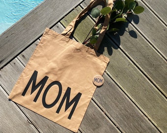 Vatertag & Muttertag / Jutebeutel MOM DAD / personalisiert / Spiegel / Flaschenöffner /Shopper / Tote Bag