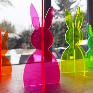 Osterhase aus Acryl / Neon Fluorescent / coole Osterdeko / Hase / Bunny / Ostergeschenk / 39 Farben / 4 Größen / Ostern / Ostergeschenk
