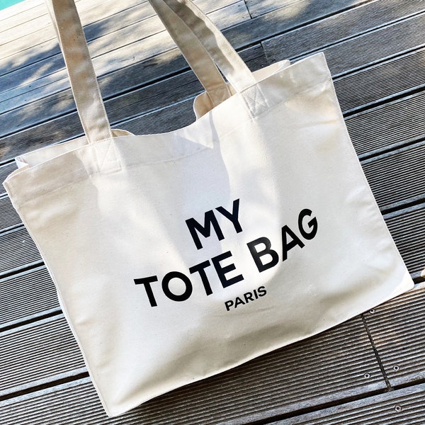 TOTE BAG / Paris / Canvas / Shopper / Strand & City