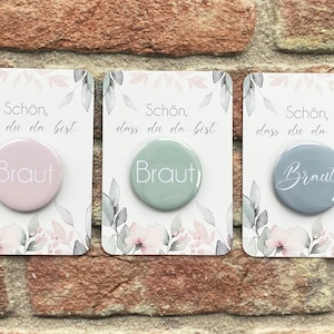 Tischkarte inkl. Gastgeschenk / Eukalyptus / Hochzeit / Taufe / Konfirmation / Flaschenöffner Spiegel Magnet Button