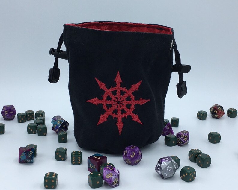 Chaos Star Dice Bag Warhammer 40k Gaming Bag D&D Dice Bag Etsy