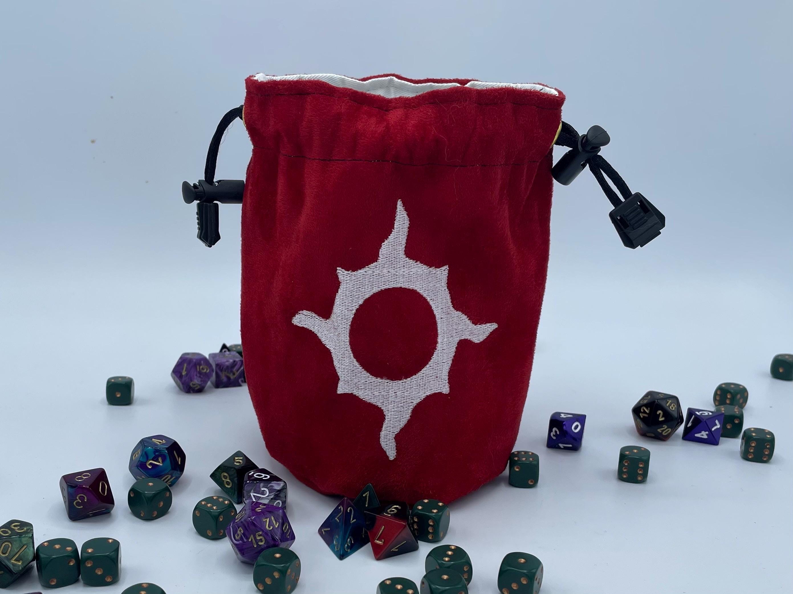 Thousand Sons Dice Bag, Warhammer 40k Gaming Bag, D&D Dice Bag, DnD Dice bag, Drawstring Bag, Geeky Carry Bag, MTG Dice Bag , Rune ba