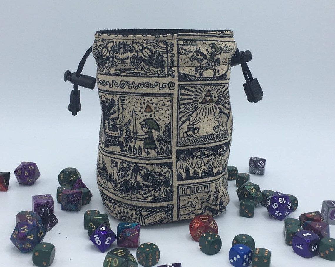Legend of Zelda Dice Bag Link Gaming Bag Cats D&D Dice Bag Etsy