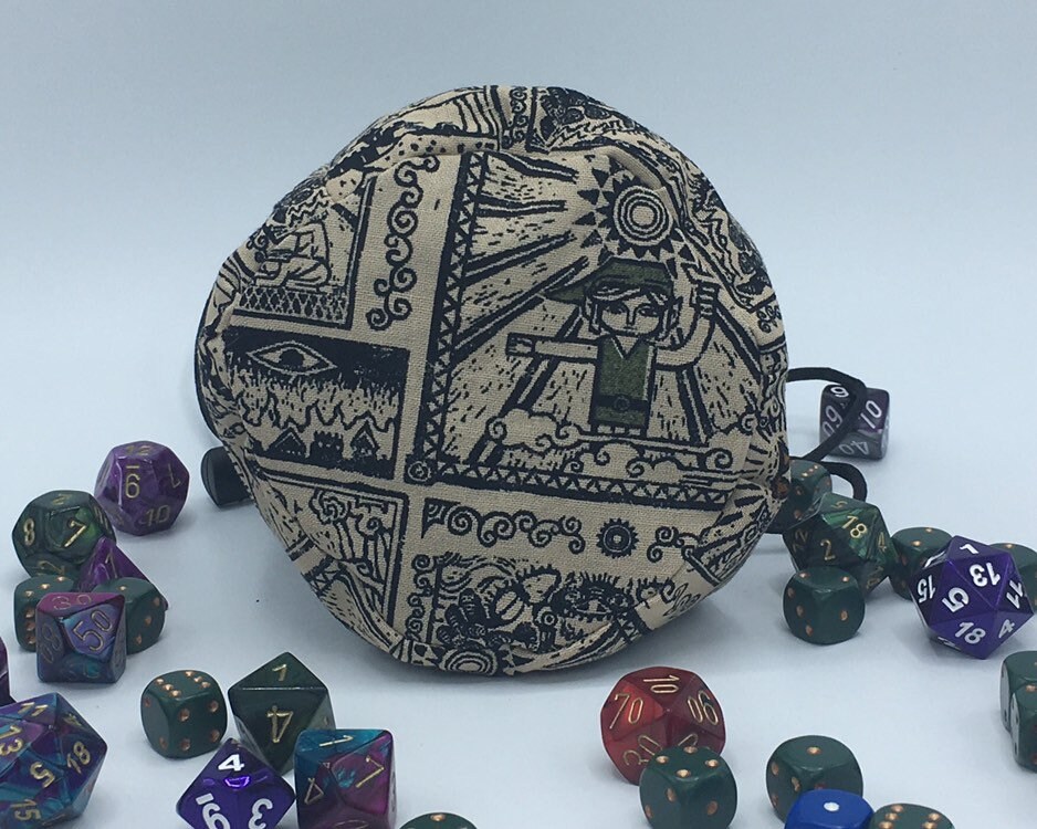 Legend of Zelda Dice Bag Link Gaming Bag Cats D&D Dice Bag Etsy