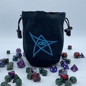 Elder Sign Würfeltasche, Grün, Arkham Horror Würfeltasche, Gaming Tasche, D & D Würfeltasche, Rune, Cthulhu