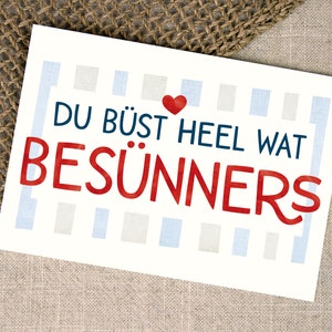 Postkarte "Heel wat Besünners" DIN A6
