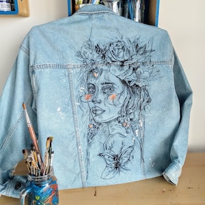 Jean jacket paintings hotsell