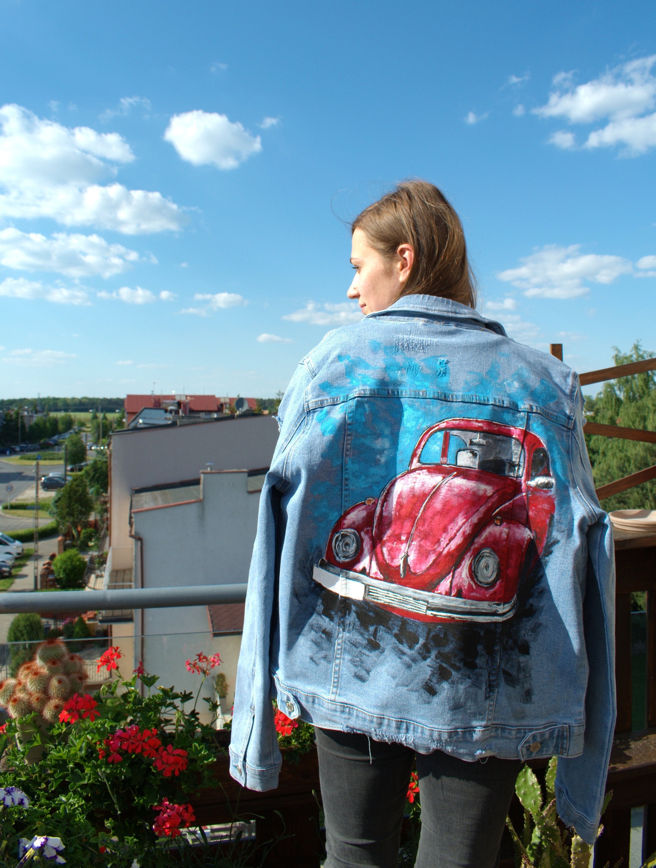 Custom Jean Jacket for Him Best Friend Gift Car Painting From Photo Hand Painted Denim Jacket Graphic Design Christmas Gifts for Man. Etsy