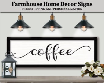 Coffee Sign Plaque, FARMHOUSE DECOR SIGN, Boho Picture Collage, Minimalist Wall Art, Coffee Bar Wall Art, Coffee Sign Wall Art, Coffee Lover