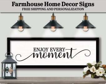 Enjoy Every Moment, FARMHOUSE HOME DECOR, Wood Signs Sayings, Bohemian Decor Quote, Inspirational Quotes, Inspirational Gifts, Inspiration
