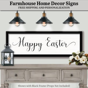 Happy Easter Sign, FARMHOUSE HOME DECOR, Minimalist Wall Art, Minimalist Decor Art, Wooden Easter Decor, Easter Sign Gifts, Easter Decor