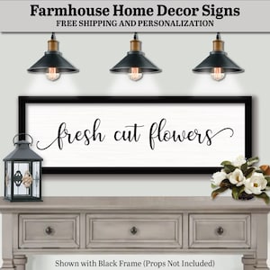 Fresh Cut Flowers, FARMHOUSE DECOR SIGN, Gather Wall Art Sign, Boho Wall Decor Sign, Modern Farmhouse, Farmhouse Logo Signs, Farmhouse Quote