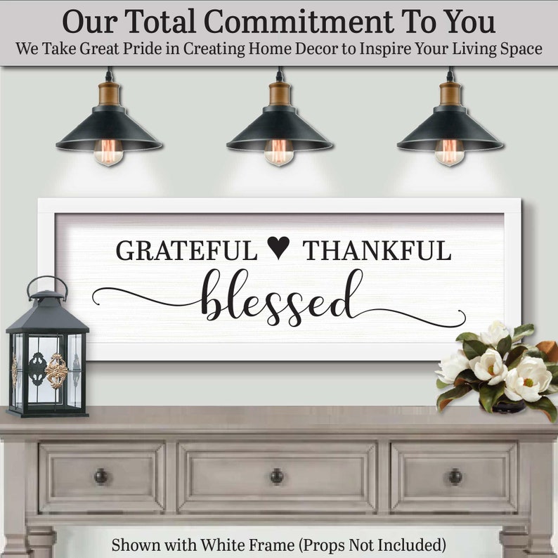 We take great pride in creating home decor to inspire your living space. Grateful Thankful Blessed, Home Decor, Wooden Wall Art Sign, Farmhouse Home Decor, Inspirational Gifts, Inspirational Prints, Inspirational
