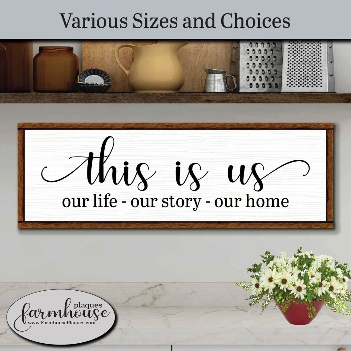This is Us Sign Framed Wood Wall Art Farmhouse Decor Signs Etsy
