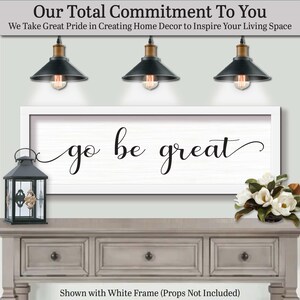 We take great pride in creating home decor to inspire your living space. Go Be Great Sign, Custom Farm Sign, Wooden Wall Art Sign, Farmhouse Home Decor, Inspirational Quotes, Inspirational Gifts, Inspirational