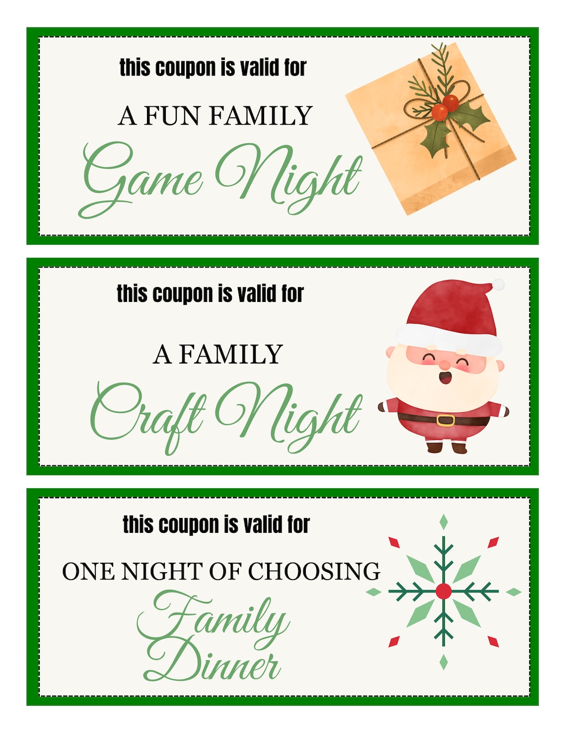 Christmas Gift for Kids, Stocking Stuffers, Coupon Book, Gift From ...