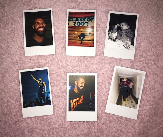 Drake Instax Mini Style Polaroids Bedroom Decor Wall Hangings Bedroom Phone Office Scrapbook Fandom Birthday Gift