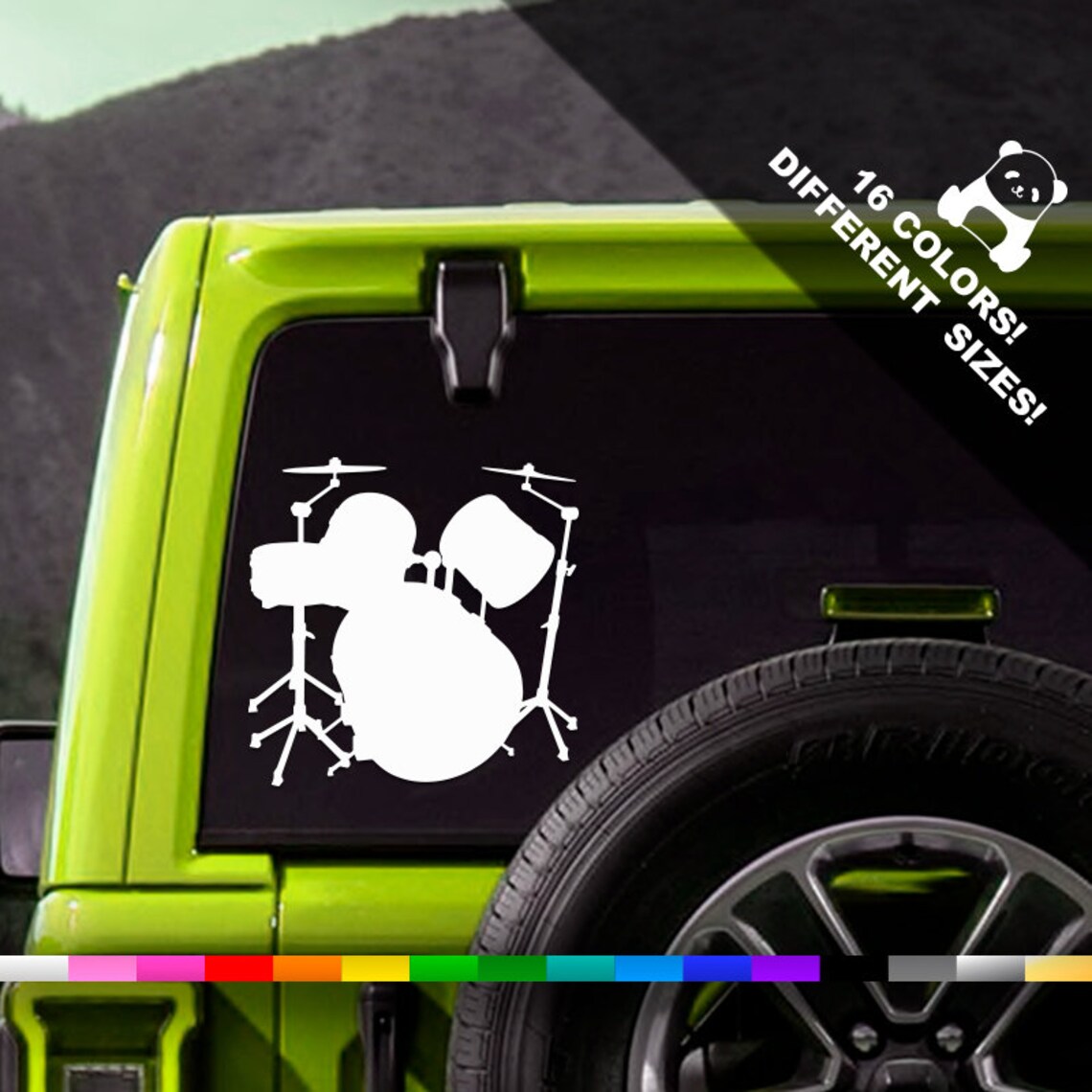 Drums Drum Set Drummer Car Laptop Vinyl Decal Sticker Etsy
