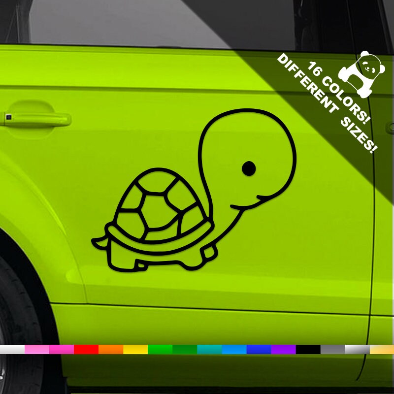 Little Turtle Car Decal Sea Turtle Truck or Bumper Sticker Etsy