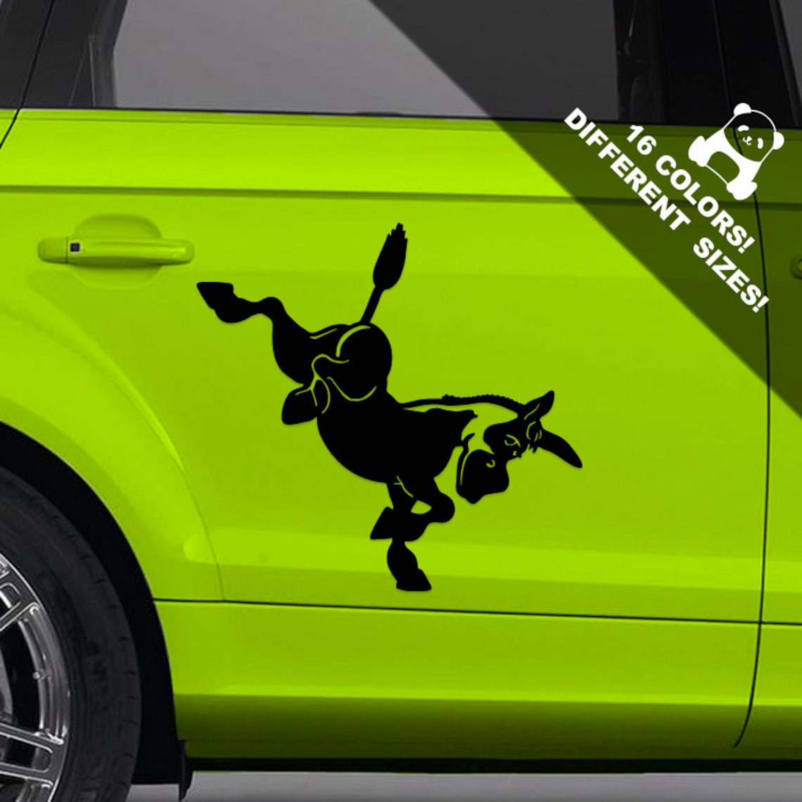 Donkey Car Decal Jackass Window Or Bumper Vinyl Sticker Etsy