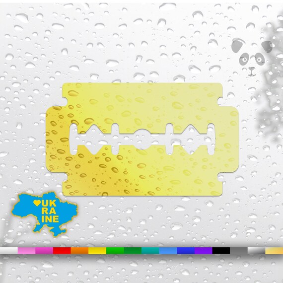 Razor Blade Car Laptop Vinyl Decal Sticker Etsy UK
