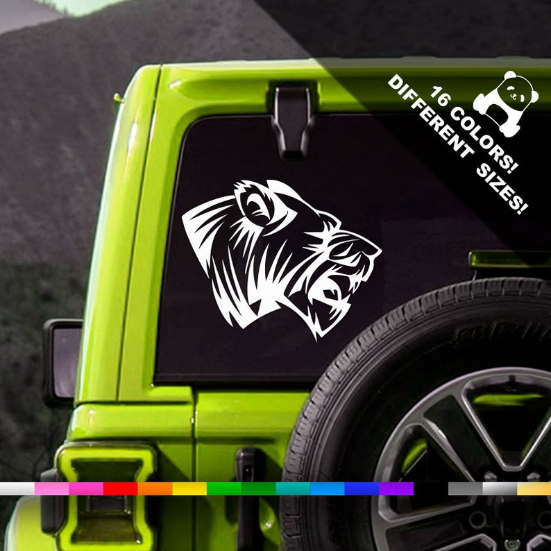 Tiger Car Decal Stripes Truck Or Bumper Sticker | Etsy