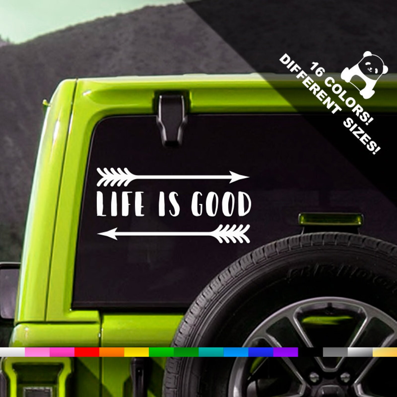 Life Is Good Car Vinyl Decal Good Vibes Truck Or Bumper Etsy
