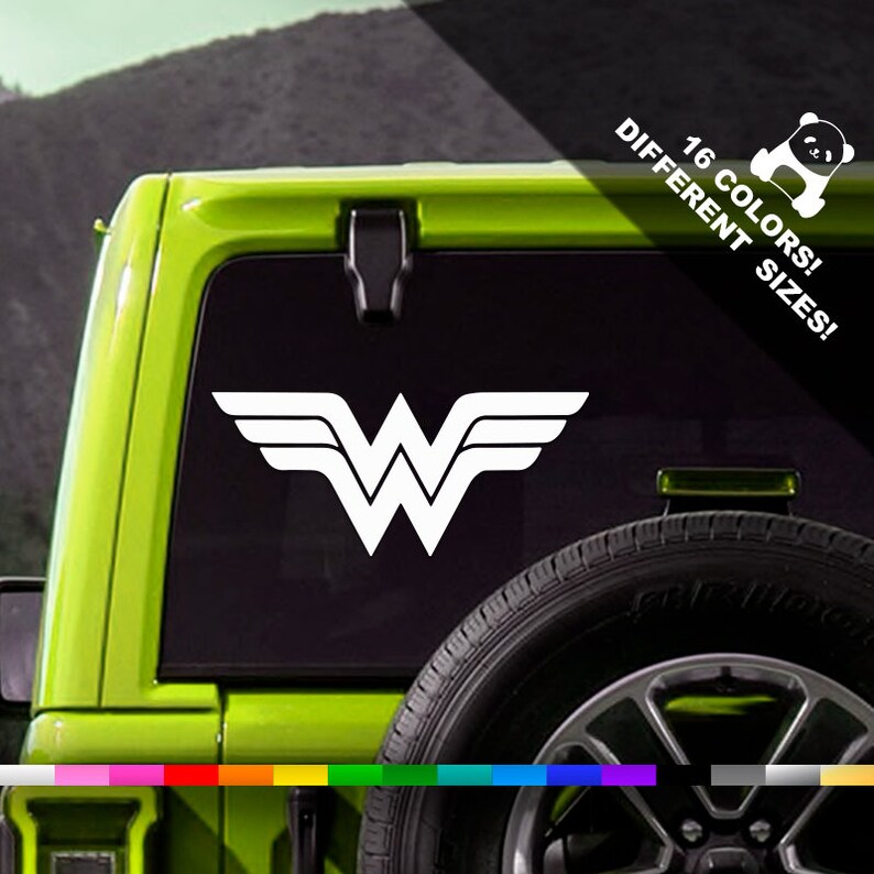 Wonder Woman Logo Car Vinyl Decal Wonder Woman Emblem Truck | Etsy